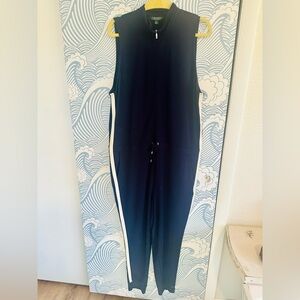 Ralph Lauren Blue Sleeveless Jumpsuit with zip front